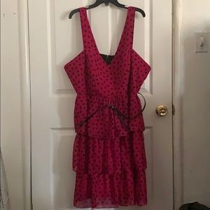 Fuchsia Polka Dot Dress